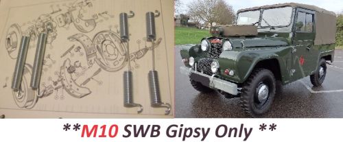 REAR BRAKE SHOE SPRINGS x4 (Austin Gipsy, Gipsey, Gypsey, Gypsy Parts ...